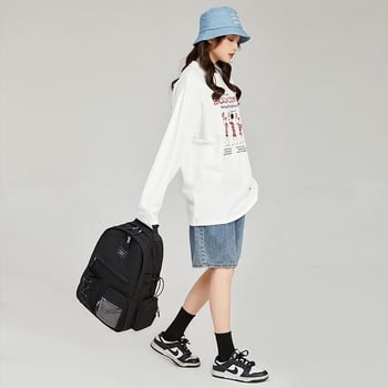 Harajuku utcai stílusú hátizsák, nylon anyagú, 20–35L kapacitás, laptop zseb, cipzáras zárás, dupla vállpánt