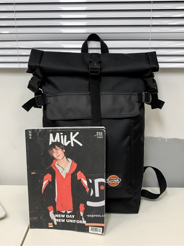 Ruksak od Oxford platna, roll-top dizajn s proširenjem, kapacitet 20–35L, pogodan za 16-inčni laptop, PVC navlaka (LD branda)