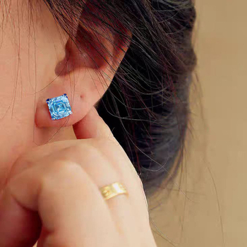 Naušnice – Geometrijski oblik, srebrni materijal, elektropoliranje, ušne igle od srebra 925, težina 3 g