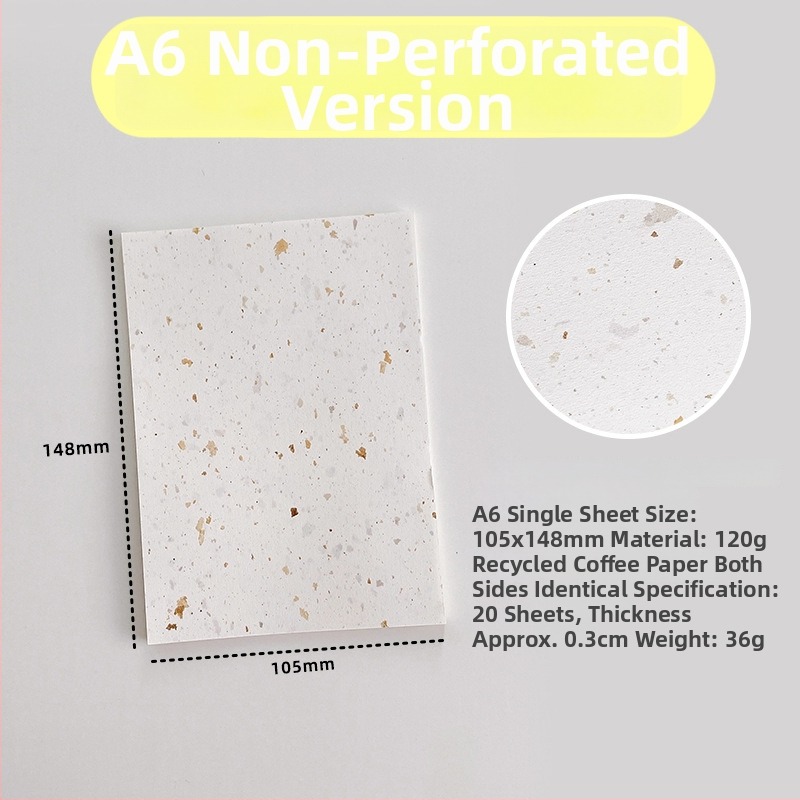 Vnútorná strana pre voľný list – recyklovaný kávový papier; import: Nie; IP povolenie: Nie