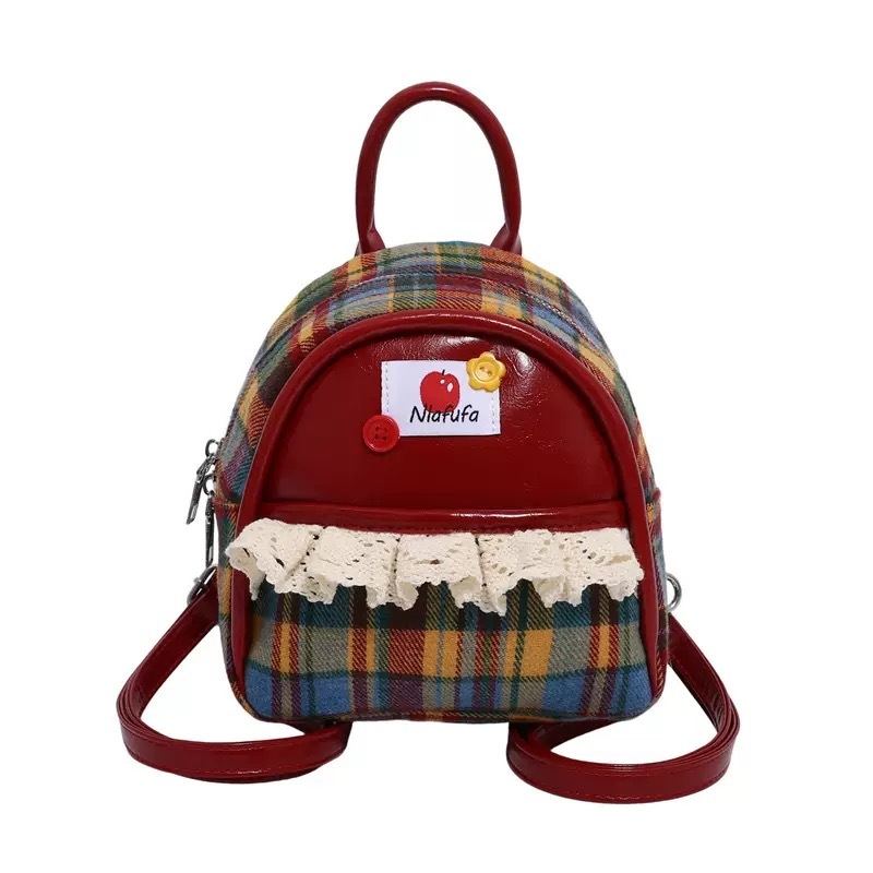 PU anyagú hátizsák, Anime és Rajzfilm mintázat, Görbe vállpántok, Kompatibilis 8 hüvelykes laptophoz, Kapacitás 20 L alatt