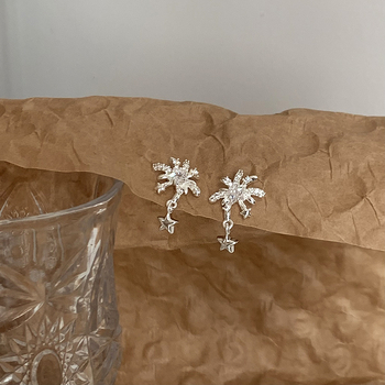 Naušnice s geometrijskim dizajnom kokosovog drveta, bakar pozlaćen i post 925 srebra, materijal 925 srebra, stil osobni trend za žene