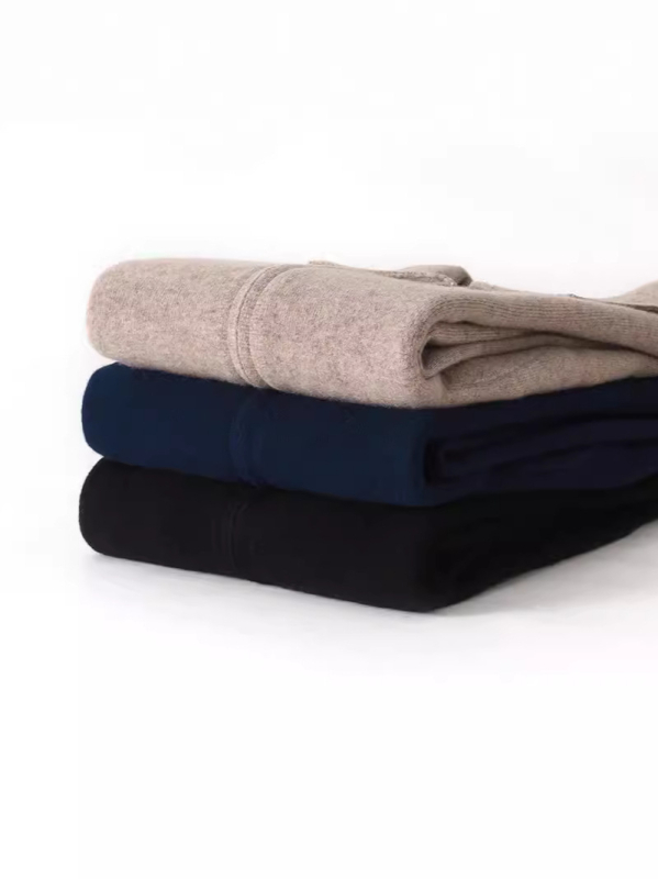 Muški kardigan, 100% vuna, rever ovratnik, debeli pleteni materijal, prilagođeni kroj, jesen 2024