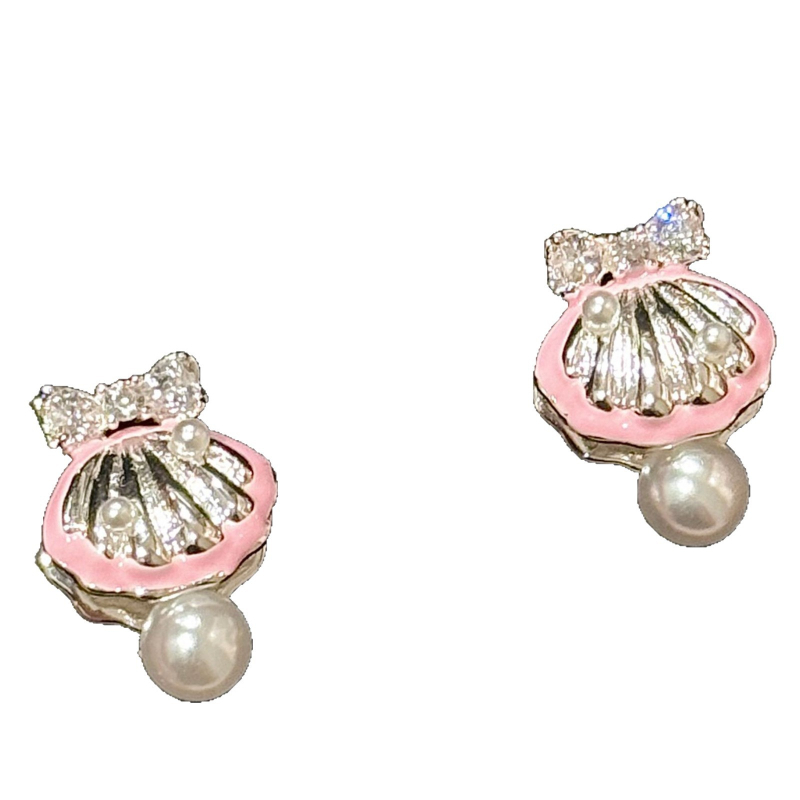 Bakreni naušnice, lagani luksuzni stil, elektroplating završni premaz, 925 srebrni ušni postovi, oblici: srce, cvijet, geometrijski, životinje