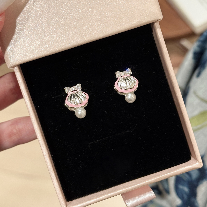 Bakreni naušnice, lagani luksuzni stil, elektroplating završni premaz, 925 srebrni ušni postovi, oblici: srce, cvijet, geometrijski, životinje