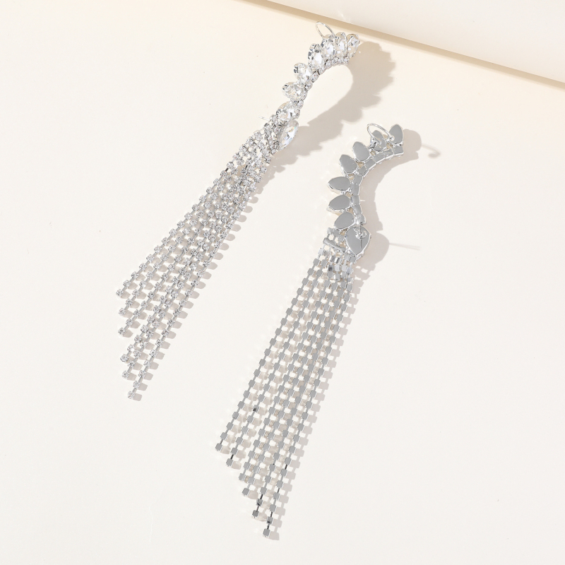 Ženske naušnice s rhinestones, dijamantni premaz, geometrijski dizajn
