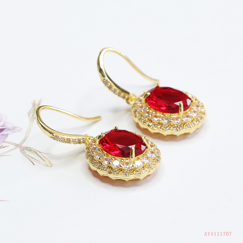 Staklene geometrijske naušnice, elektroplating, egzotičan stil, za žene