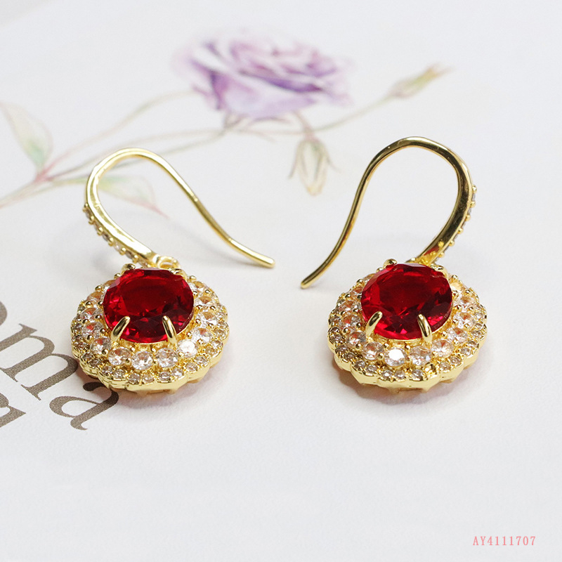 Staklene geometrijske naušnice, elektroplating, egzotičan stil, za žene