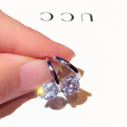 Naušnice | Korejski stil, Legura, Dijamantna obrada, Geometrijski dizajn, Marka Kapyya