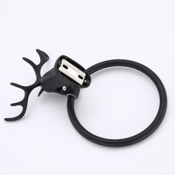 Zidni obruč za ručnike od aluminijske legure, završna obrada sprej farbom, nosivost 5 kg, stil lagani luksuz