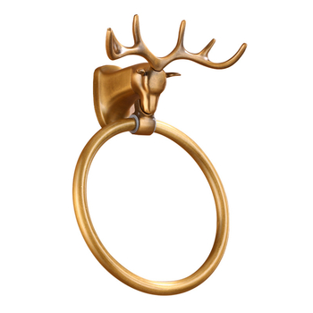 Zidni obruč za ručnike od aluminijske legure, završna obrada sprej farbom, nosivost 5 kg, stil lagani luksuz