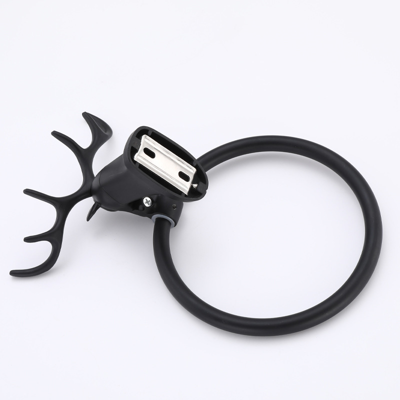 Zidni obruč za ručnike od aluminijske legure, završna obrada sprej farbom, nosivost 5 kg, stil lagani luksuz