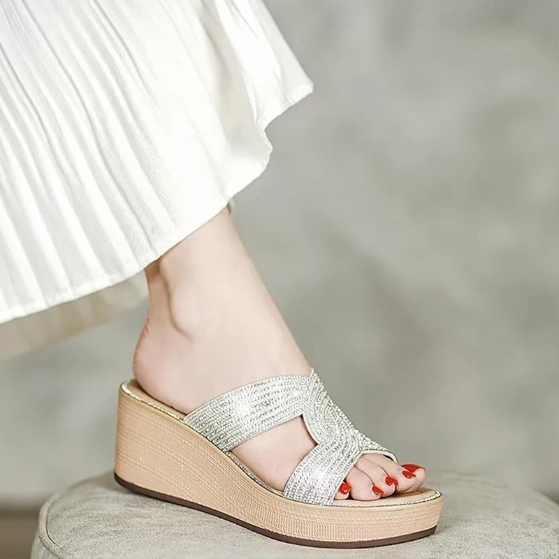 Ženske ljetne PU sandale, gornji PU, unutarnji PU, PU potplat, okrugla prst, ležerni stil