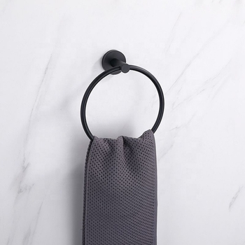 Kružni držač za ručnike od nehrđajućeg čelika, lak završna obrada, nosivost 100, stil laganog luksuza
