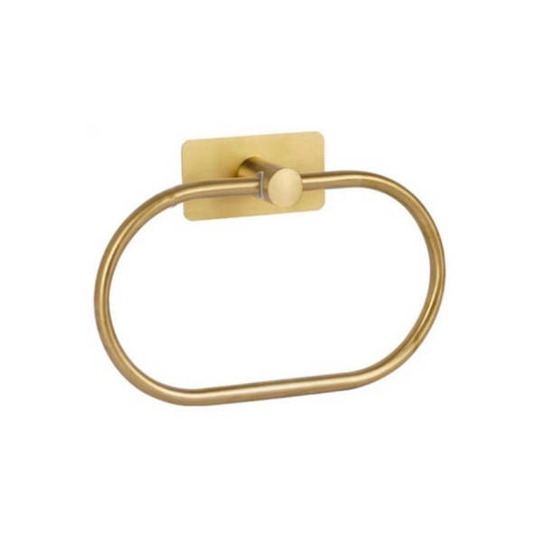 Kružni držač za ručnike od nehrđajućeg čelika, lak završna obrada, nosivost 100, stil laganog luksuza