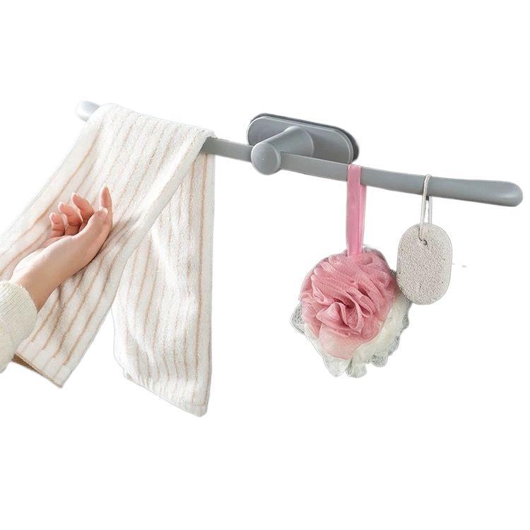 Držač za ručnike bez bušenja s jednom šipkom – minimalistički lagani luksuz, plastični