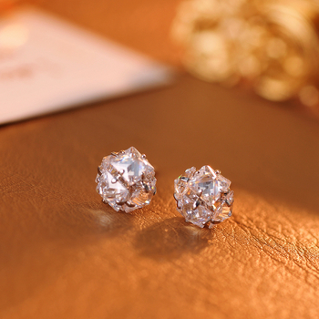 Geometriai réz fülbevaló nőknek – elektroplatált felület, Yiwu eredet, nyári 2025 kiadás