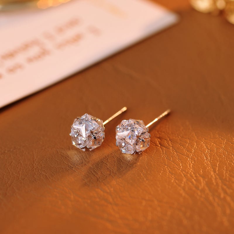 Geometriai réz fülbevaló nőknek – elektroplatált felület, Yiwu eredet, nyári 2025 kiadás