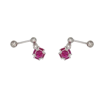 Bakrene elektroplatinirane geometrijske naušnice sa vijčanim zatvaračem, dijamantna kugla, korejski stil, ljeto 2023