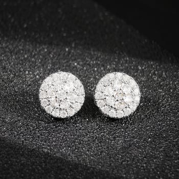 Fülbevalók - réz, elektroplakált felület, geometriai forma, kód E6871, elegáns nőknek