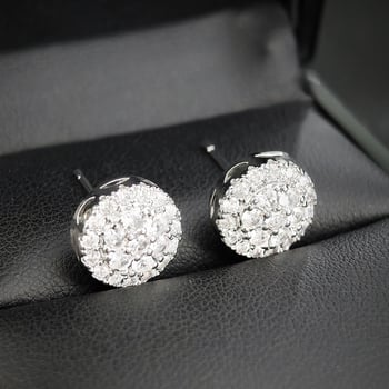 Fülbevalók - réz, elektroplakált felület, geometriai forma, kód E6871, elegáns nőknek