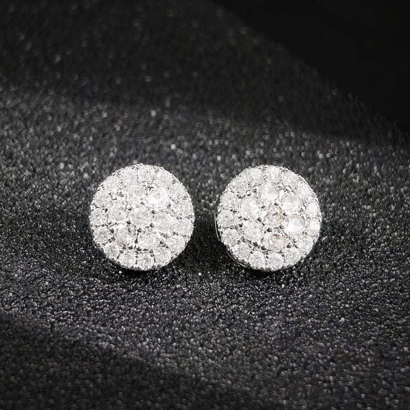 Fülbevalók - réz, elektroplakált felület, geometriai forma, kód E6871, elegáns nőknek