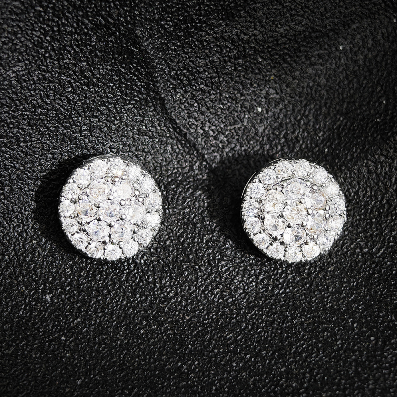 Fülbevalók - réz, elektroplakált felület, geometriai forma, kód E6871, elegáns nőknek