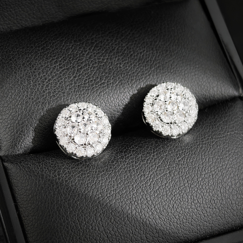 Fülbevalók - réz, elektroplakált felület, geometriai forma, kód E6871, elegáns nőknek