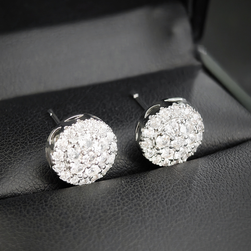 Fülbevalók - réz, elektroplakált felület, geometriai forma, kód E6871, elegáns nőknek