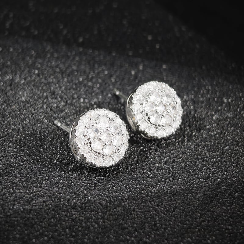 Fülbevalók - réz, elektroplakált felület, geometriai forma, kód E6871, elegáns nőknek