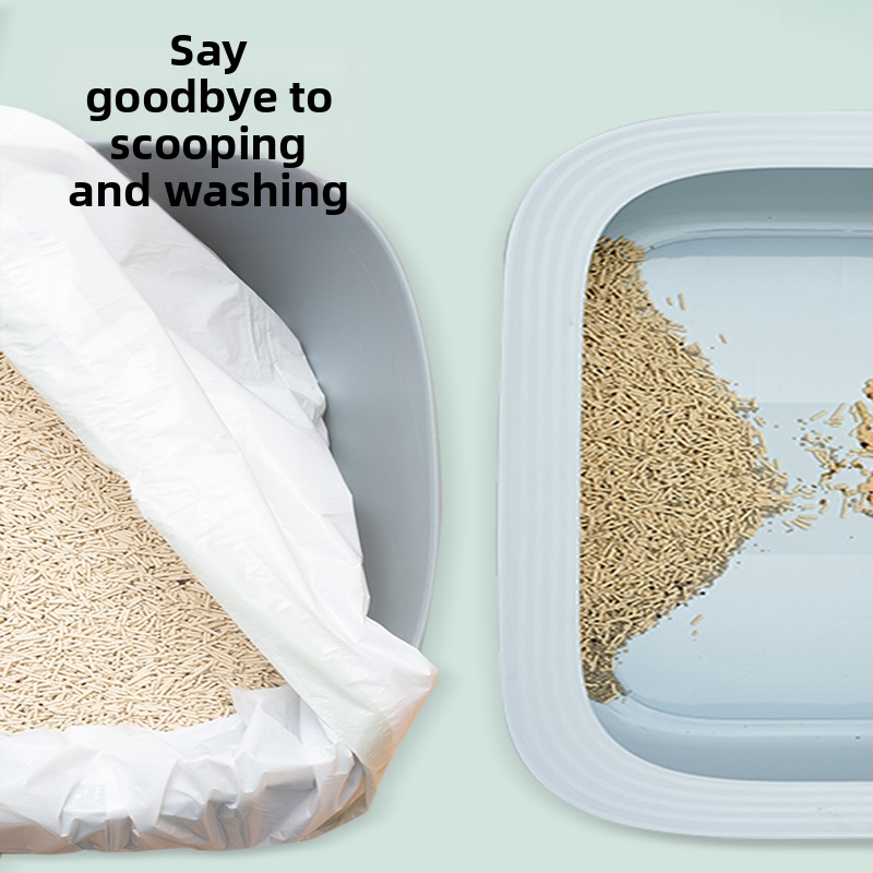 Τσάντες γάτας για άμμo με κορδόνι - χωρίς απομάκρυνση, παχυνμένο LDPE, συνεχόμενος ρολό (9019/9020)