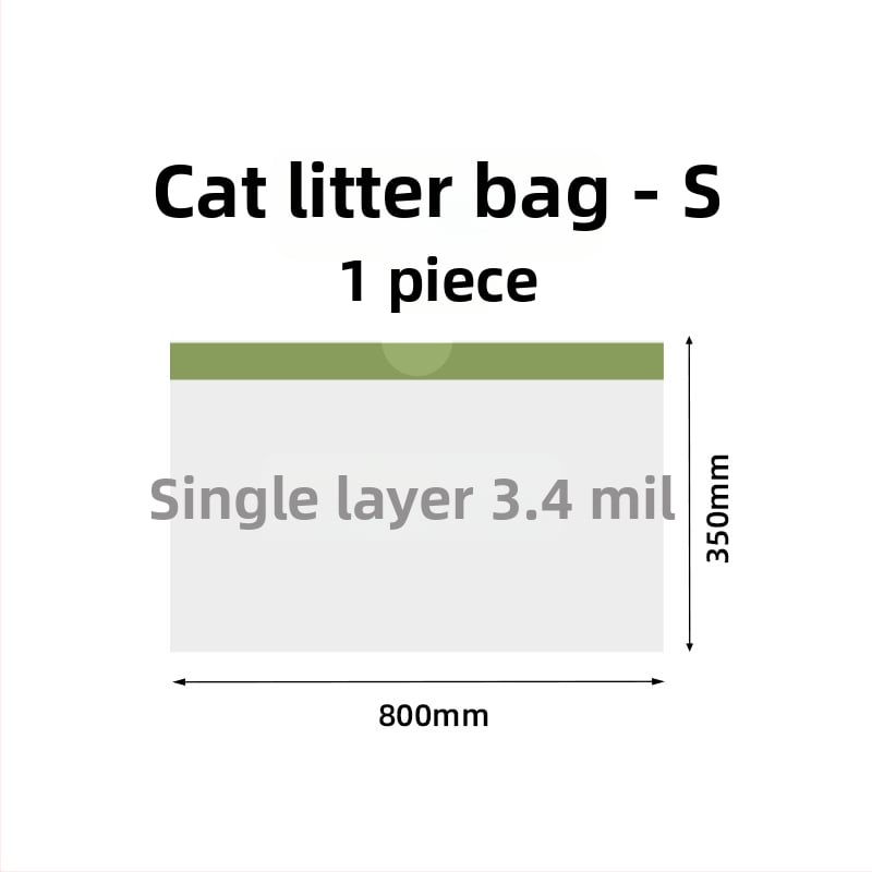 Τσάντες γάτας για άμμo με κορδόνι - χωρίς απομάκρυνση, παχυνμένο LDPE, συνεχόμενος ρολό (9019/9020)