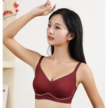 Bezšivne grudnjake za žene s velikim dojkama — bez žice, 3/4 kupa, tanke oblikovane košarice, prozračna najlonska tkanina, stražnje kopčanje s tri reda kopči
