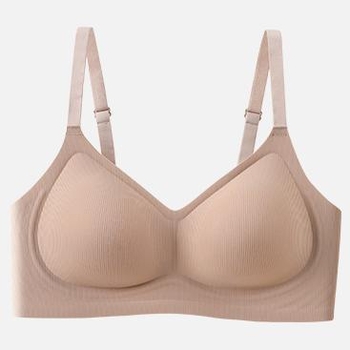 Bezšivne grudnjake za žene s velikim dojkama — bez žice, 3/4 kupa, tanke oblikovane košarice, prozračna najlonska tkanina, stražnje kopčanje s tri reda kopči