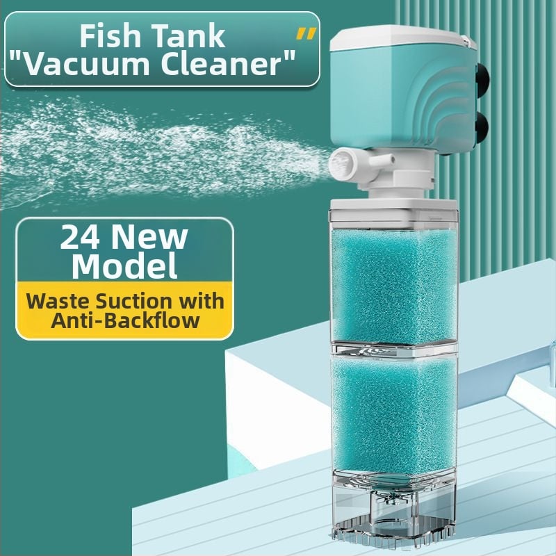 Пластмасов филтър за аквариум с циркулационна система и филтърна матрица — марка New Show, не се внася