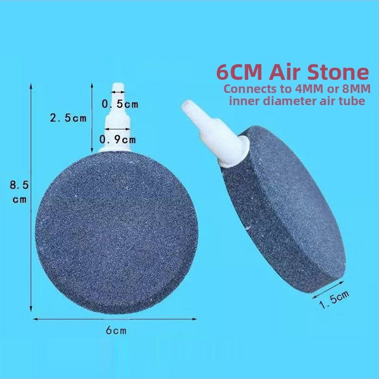 Аквариумен аератор – въздушен диск за мехури, силика, 30 г, атомизирани мехури