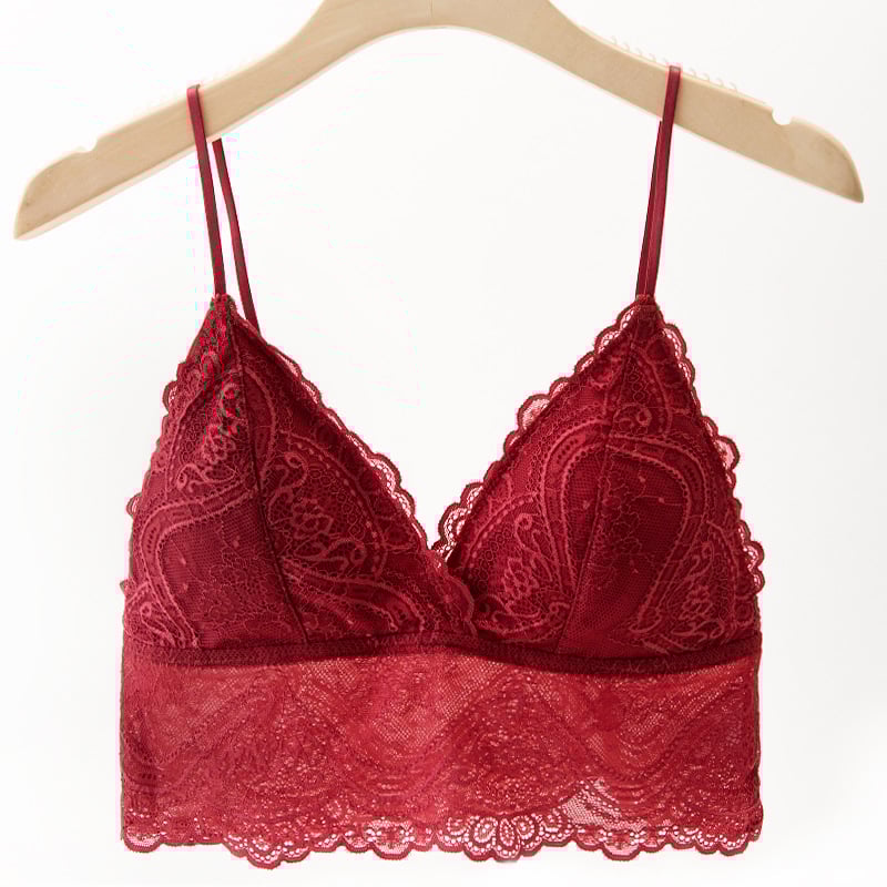 Σουτιέν γαλλικού στυλ με δαντέλα, χωρίς μεταλλικούς κρίκους, με πλήρες κάλυμμα και λεπτό διαμορφωμένο κύπελλο, νάιλον ύφασμα, σταθερές διπλές τιράντες, διαπνέον, όμορφη πλάτη