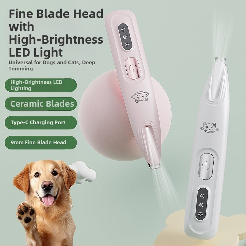 Κοπτικό τρίμερ για κατοικίδια — πλήρως αδιάβροχο, επαναφορτιζόμενο ηλεκτρικό εργαλείο κοπής για γάτες και σκύλους, Musang king, ABS