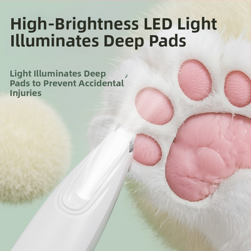 Κοπτικό τρίμερ για κατοικίδια — πλήρως αδιάβροχο, επαναφορτιζόμενο ηλεκτρικό εργαλείο κοπής για γάτες και σκύλους, Musang king, ABS