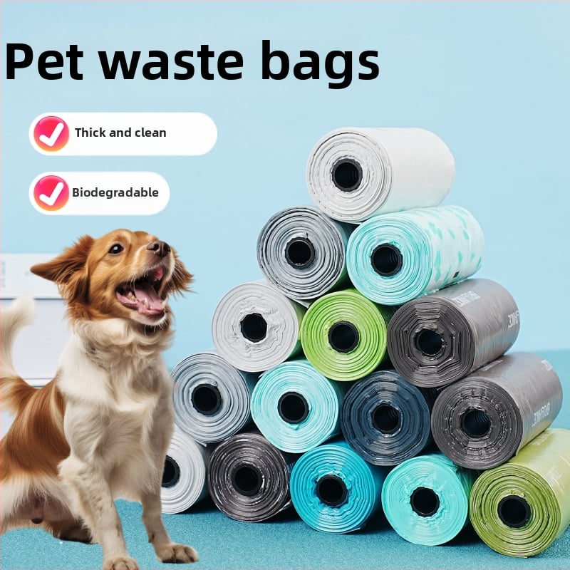 Τσάντες αποβλήτων κατοικίδιων – HDPE, στυλ ανοίγματος με επίπεδο άνοιγμα, συμβατικό πάχος, Jinchi 01