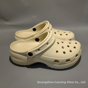 Čisto originalni Cross Crocs s rupicama u oblaku, za žene, zatvorenim prstom, debela potplat za povećanje visine, EVA