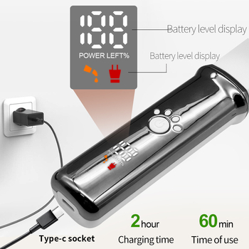 Κοπτικό κατοικίδίων με ψηφιακή οθόνη, ήσυχη λειτουργία, αναρρόφηση τρίχας και αφαίρεση τρίχας από πατουσάκια – για γάτες και σκύλους