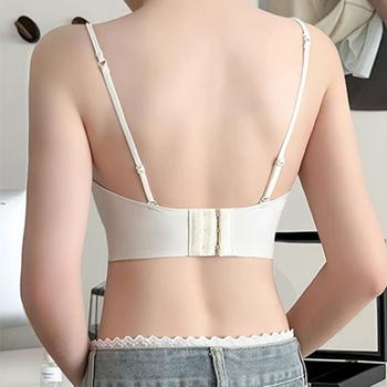 Seksi crveni grudnjak za male grudi, push-up, podesivi halter-neck dizajn i podesive naramenice, podrška i oblikovanje
