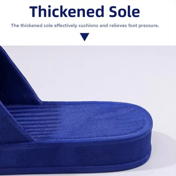 Мъжки джапанки за дом и баня, отворен пръст, PVC горна част и подметка, инжекционно формована подметка, леки и издръжливи