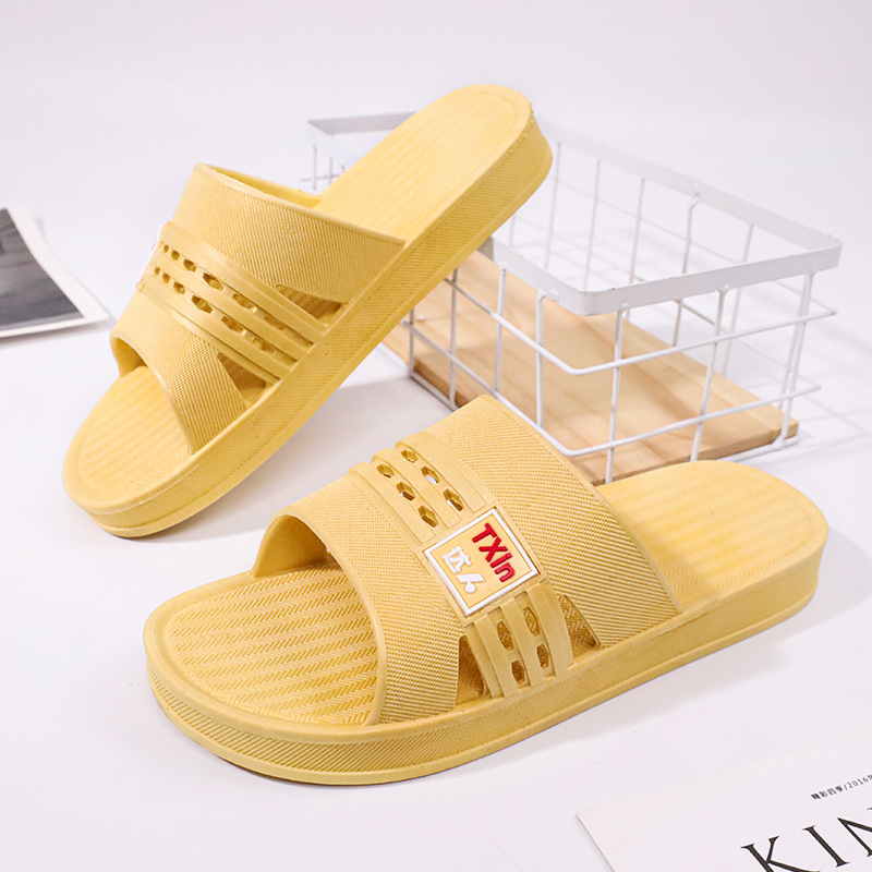 Мъжки джапанки за дом и баня, отворен пръст, PVC горна част и подметка, инжекционно формована подметка, леки и издръжливи