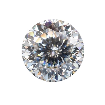Moissanite piatră liberă rotundă, claritate VVS, material artificial, tăiere
