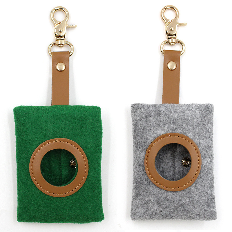 Διανομέας σακουλών σκύλου από φελτ – σχέδιο με συνεχόμενη ρολό, κατασκευασμένος στο Shenzhen, με αντικαταστάσιμο ρολό σακουλών