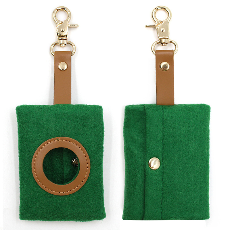 Διανομέας σακουλών σκύλου από φελτ – σχέδιο με συνεχόμενη ρολό, κατασκευασμένος στο Shenzhen, με αντικαταστάσιμο ρολό σακουλών