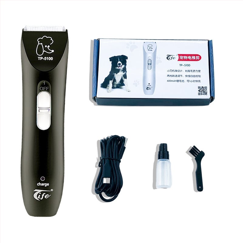 Ηλεκτρικός κουρευτής κατοικίδίων TP-510080, αποσπώμενο κεφάλι λεπίδας, διπλής ταχύτητας, ABS