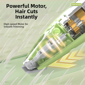 Ηλεκτρικός κοπτήρας κατοικίδιων για σκύλους και γάτες, ασφαλής, ήσυχος, LED φως, ABS περίβλημα